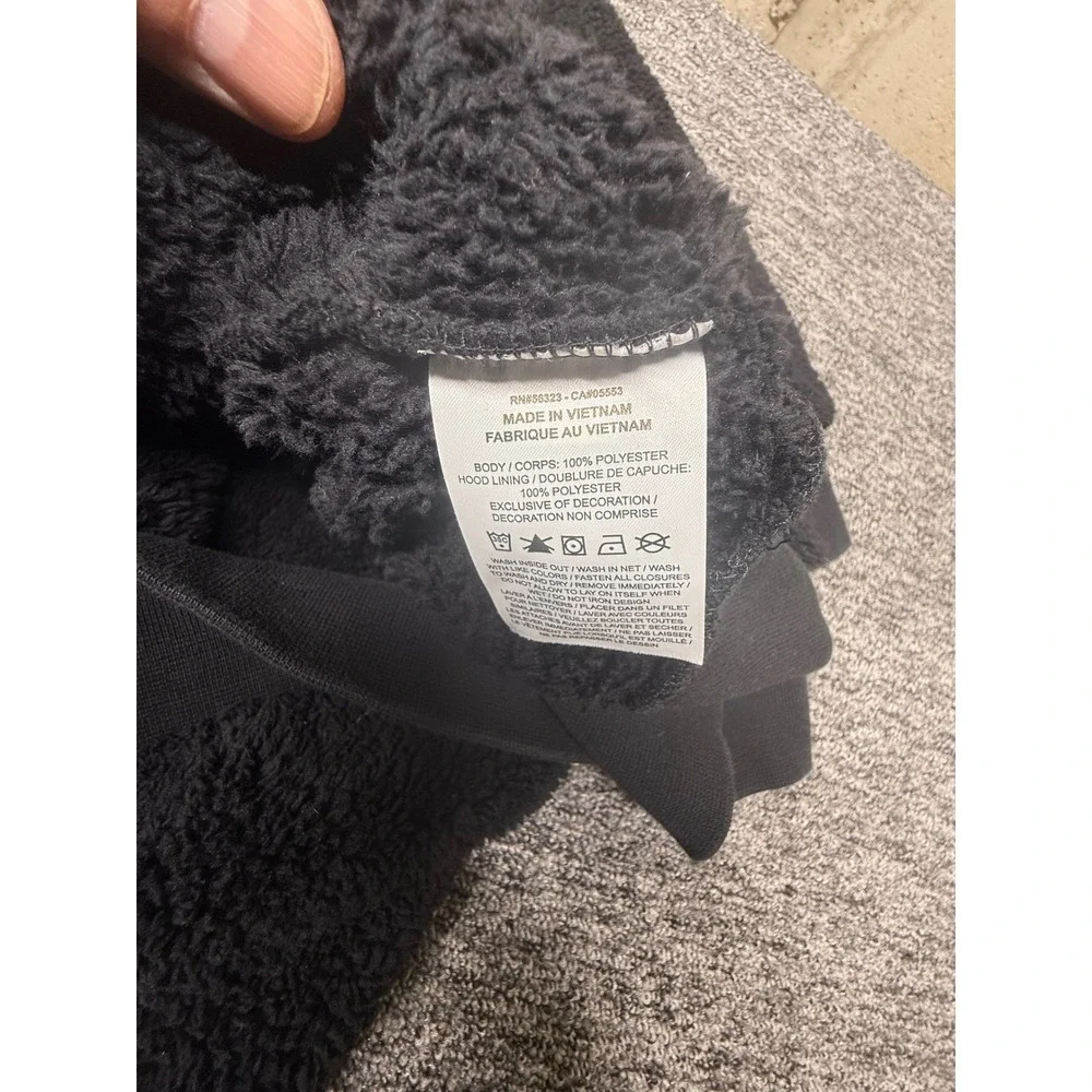 Jordan Mens Air Sherpa Fleece Hoodie Black Jumpman Logo Pullover XXL CV2253-010